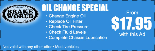 Oil Change Special from $17.95